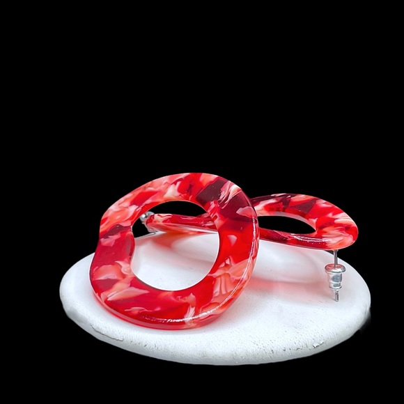 🔥6 Items for $20! Large Vintage Lucite Earrings - Picture 10 of 15